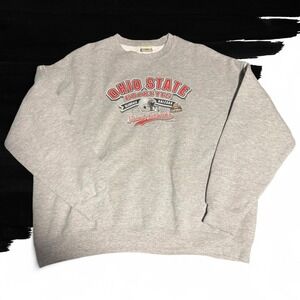 Vintage Ohio State Sweatshirt Adult Large NCAA Football 90s Buckeyes Boxy USA